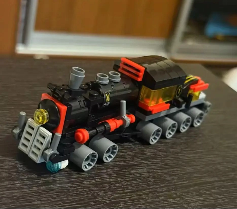 BLOQUES DE CONSTRUCCION PARA ARMAR LOCOMOTORA CLASICA - 3