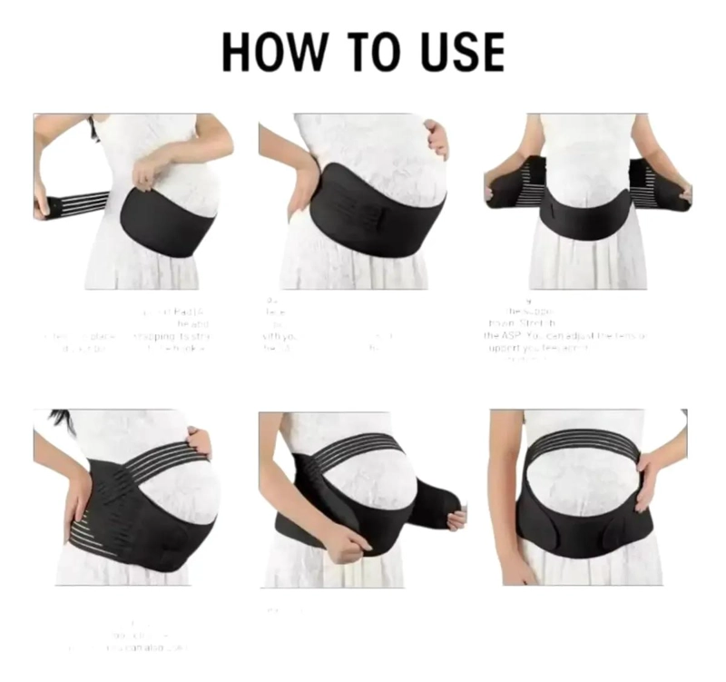 FAJA DE SOPORTE LUMBAR AJUSTABLE PARA EMBARAZO - 3