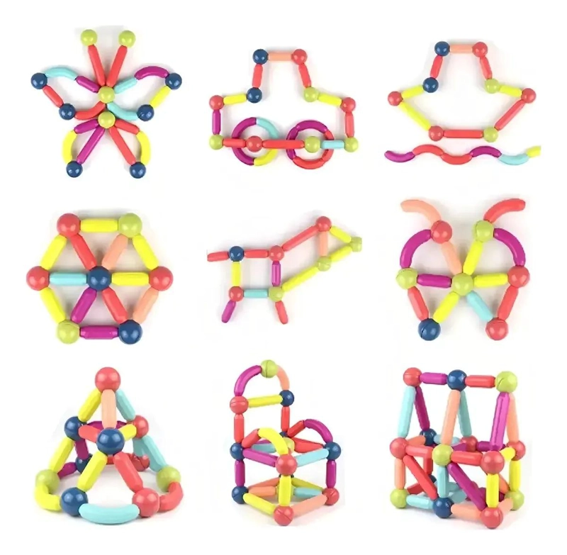 BLOQUES MAGNE TICOS PARA CONSTRUCCION 36 PIEZAS CREATIVAS - 3