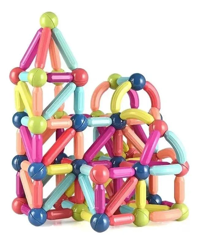 BLOQUES MAGNE TICOS PARA CONSTRUCCION 36 PIEZAS CREATIVAS - 4
