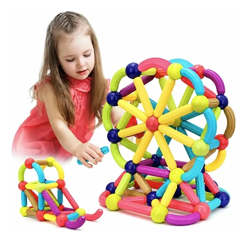 BLOQUES MAGNE TICOS 42 PIEZAS PARA CONSTRUCCION INFANTIL - 1