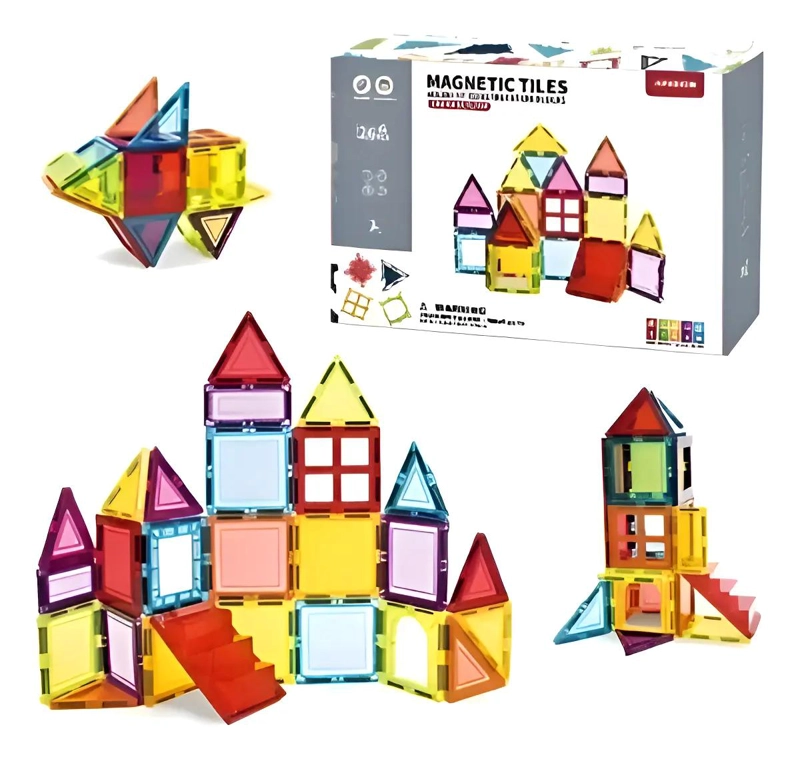 JUEGO DE BLOQUES MAGNE TICOS 3D PARA CONSTRUCCION INFANTIL - 1