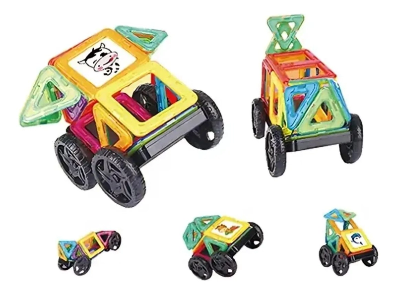 BLOQUES MAGNE TICOS DE CONSTRUCCION 3D PARA NIÑOS, 38 PIEZAS - 1