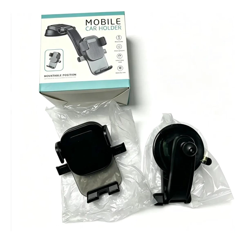 SOPORTE CELULAR AUTO CON VENTOSA FIRME Y ROTACION 360° - 2