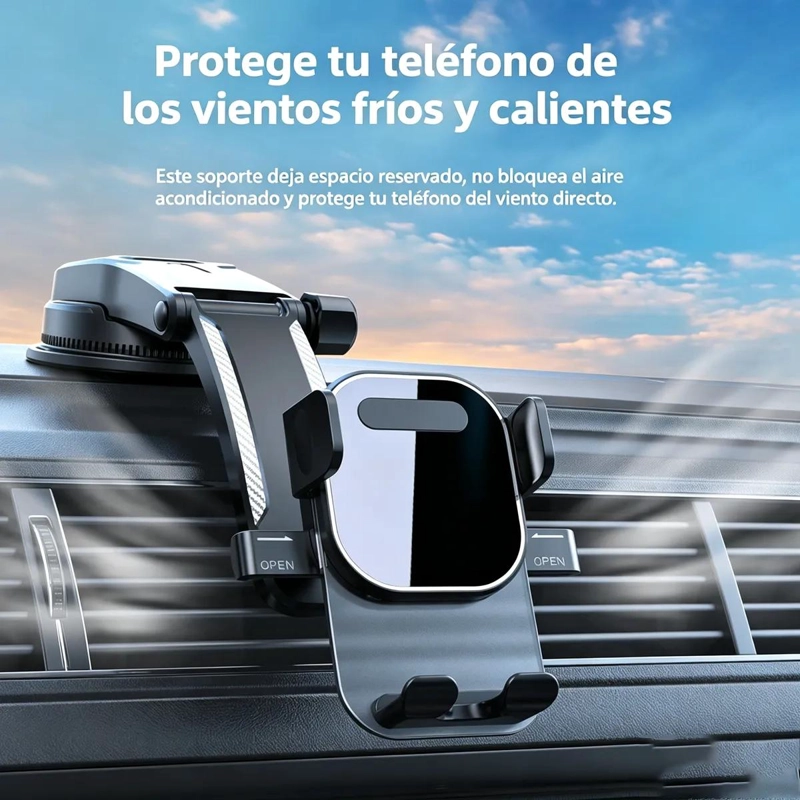 SOPORTE CELULAR AUTO CON VENTOSA FIRME Y ROTACION 360° - 8