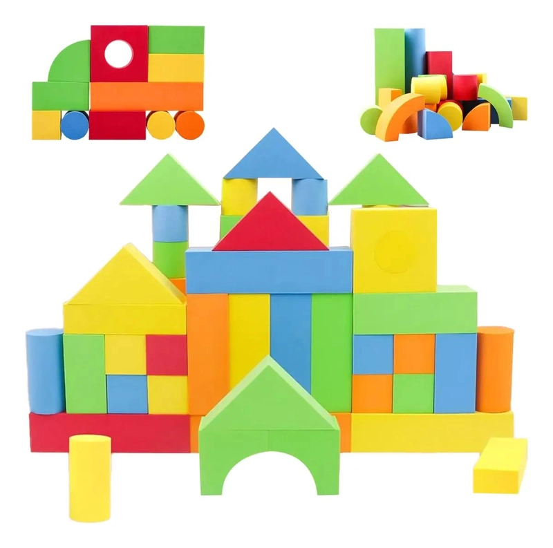 JUEGO DE BLOQUES DE CONSTRUCCION DE ESPUMA PARA NIÑOS - 1
