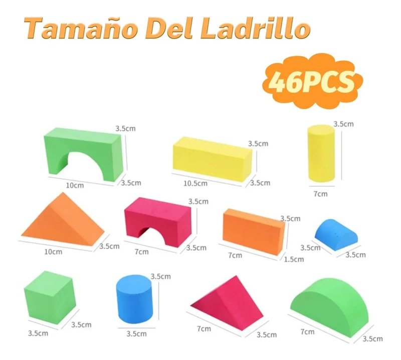 JUEGO DE BLOQUES DE CONSTRUCCION DE ESPUMA PARA NIÑOS - 3