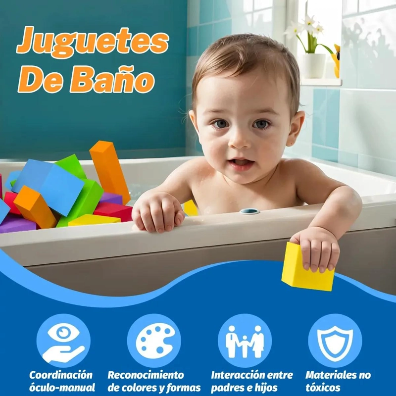 JUEGO DE BLOQUES DE CONSTRUCCION DE ESPUMA PARA NIÑOS - 4