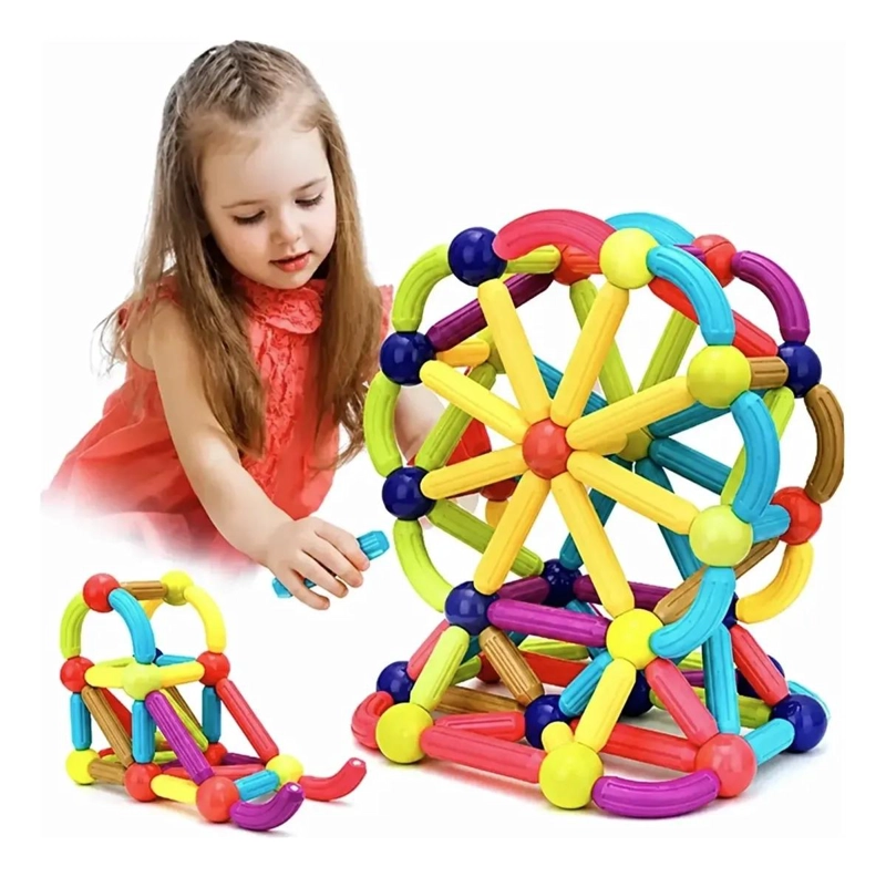 BLOQUES MAGNE TICOS 42 PIEZAS GRANDES PARA NIÑOS - 1