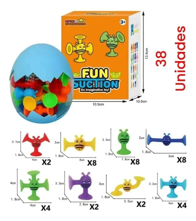 JUEGO DE 38 PIEZAS DE CHUPONES DE SILICONA MULTICOLOR - 1