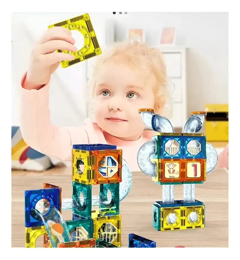 BLOQUES MAGNE TICOS DE CONSTRUCCION PARA NIÑOS 42 PIEZAS - 1