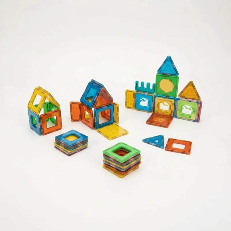 SET DE BLOQUES MAGNE TICOS DE CONSTRUCCION 20 PIEZAS PARA NIÑOS - 4