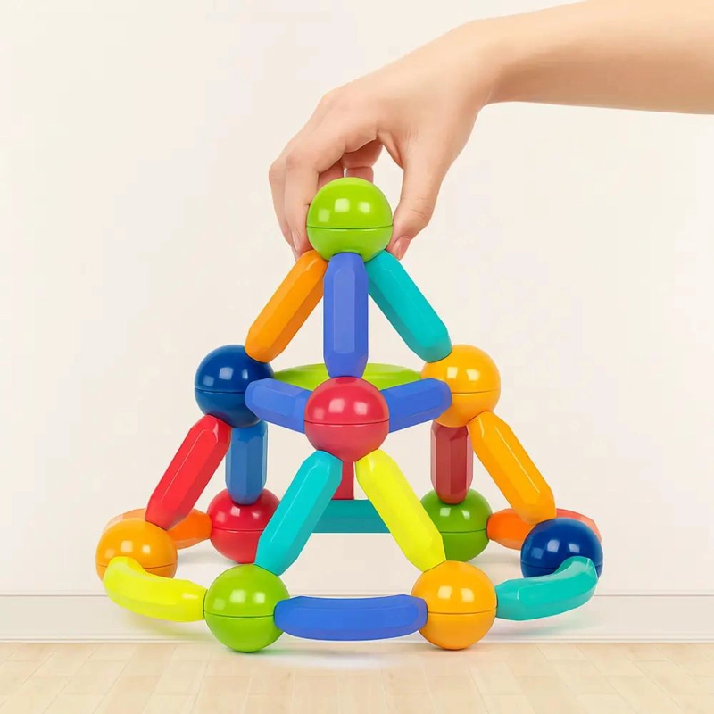 JUEGO DIDACTICO DE CONSTRUCCION MAGNE TICA 46 PIEZAS - 2