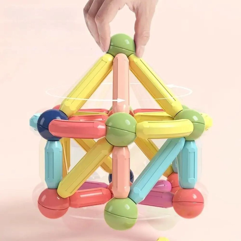 JUEGO DIDACTICO DE CONSTRUCCION MAGNE TICA 46 PIEZAS - 4