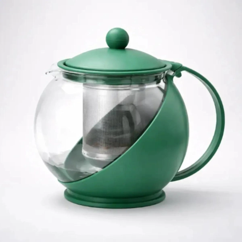 TETERA DE VIDRIO CON INFUSOR DE ACERO INOXIDABLE 1250 ML - 2