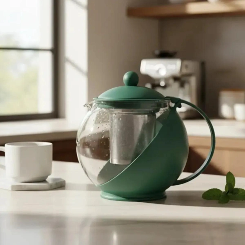 TETERA DE VIDRIO CON INFUSOR DE ACERO INOXIDABLE 1250 ML - 3