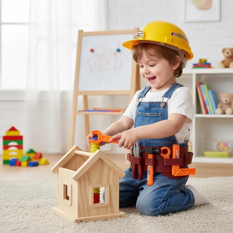 SET DE HERRAMIENTAS DE CONSTRUCCION DIDACTICO PARA NIÑOS - 1