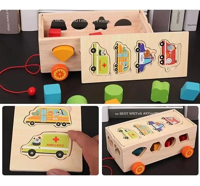 BLOQUES DE CONSTRUCCION DE MADERA PARA NIÑOS - 2