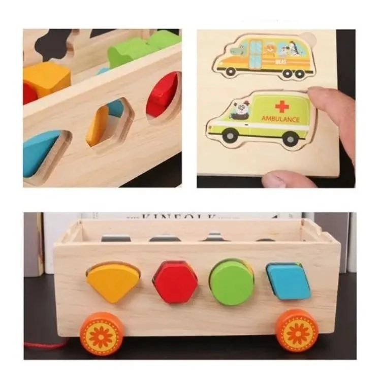 BLOQUES DE CONSTRUCCION DE MADERA PARA NIÑOS - 4