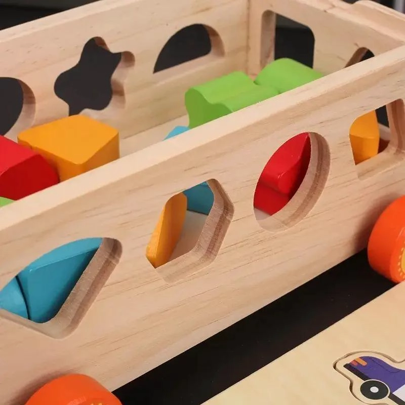 BLOQUES DE CONSTRUCCION DE MADERA PARA NIÑOS - 7
