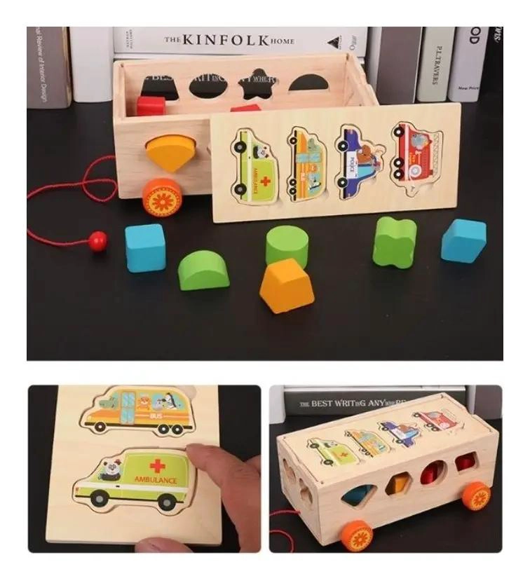 BLOQUES DE CONSTRUCCION DE MADERA PARA NIÑOS - 8