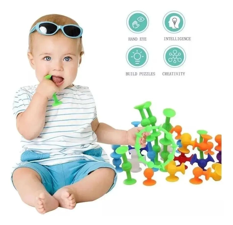 JUEGO DE CONSTRUCCION SQUIGZ PARA NIÑOS 58 PIEZAS - 2