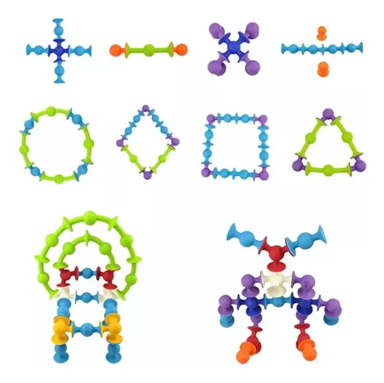 JUEGO DE CONSTRUCCION SQUIGZ PARA NIÑOS 58 PIEZAS - 6