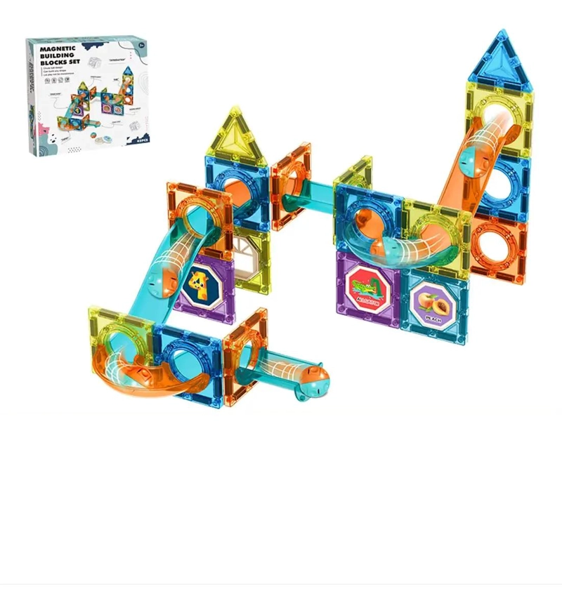 SET DE BLOQUES MAGNE TICOS 42 PIEZAS PARA CONSTRUCCION CREATIVA - 1