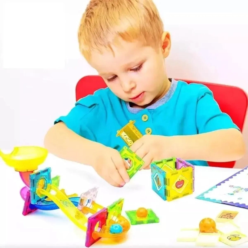 SET DE BLOQUES MAGNE TICOS 42 PIEZAS PARA CONSTRUCCION CREATIVA - 2