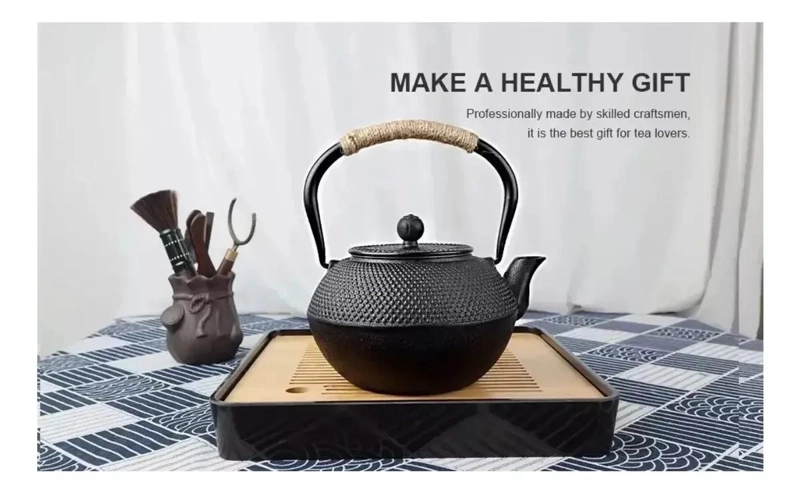 TETERA DE HIERRO FUNDIDO JAPONESA CON INFUSOR DE ACERO INOXIDABLE - 2