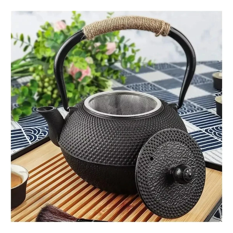 TETERA DE HIERRO FUNDIDO JAPONESA CON INFUSOR DE ACERO INOXIDABLE - 6