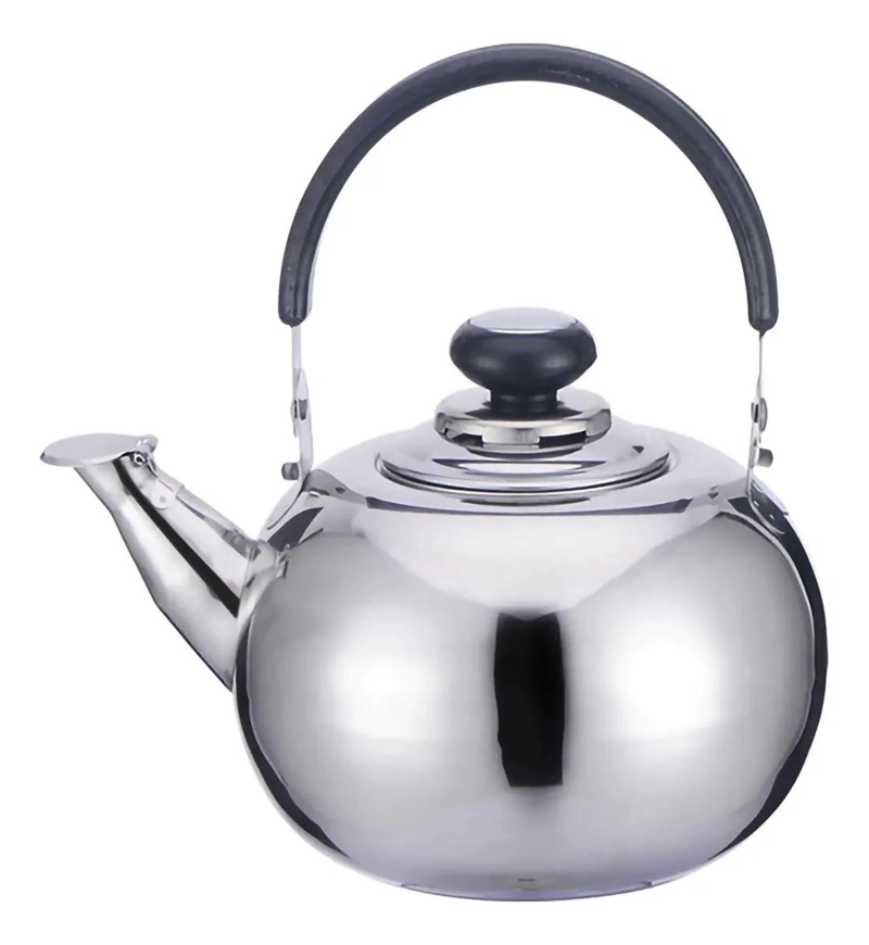 TETERA DE TE  DE ACERO INOXIDABLE 0.8 LITROS CON MANGO RESISTENTE - 1