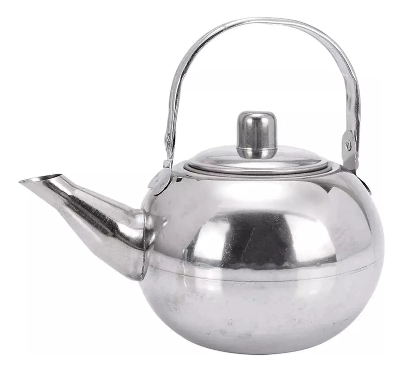 TETERA DE TE  DE ACERO INOXIDABLE 0.8 LITROS CON MANGO RESISTENTE - 2