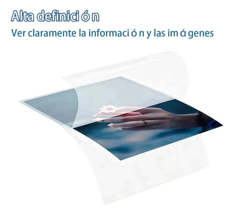 LAMINAS PARA PLASTIFICAR 100 HOJAS 100 MICRONES TAMAÑOS A3 A4 A5 - 7