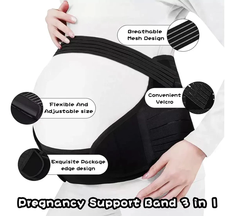 FAJA MATERNAL AJUSTABLE PARA SOPORTE LUMBAR EN EMBARAZO - 3