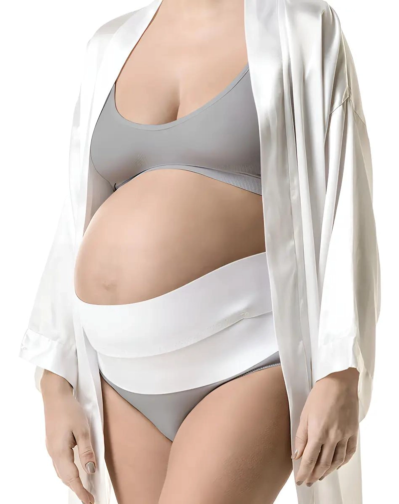 FAJA SOPORTE MATERNAL PARA EMBARAZO COLOR BLANCO TALLA S - 1