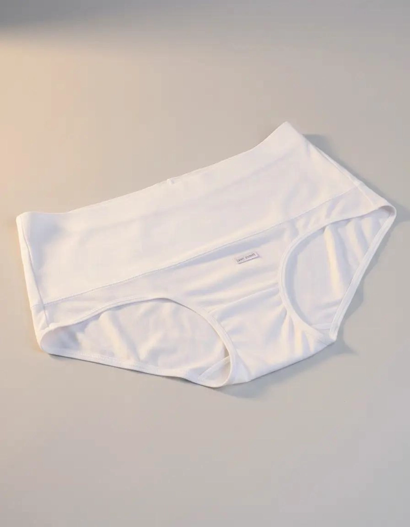CALZON CUADRO DE ALGODON PARA MATERNIDAD COLOR BLANCO TALLA L - 5