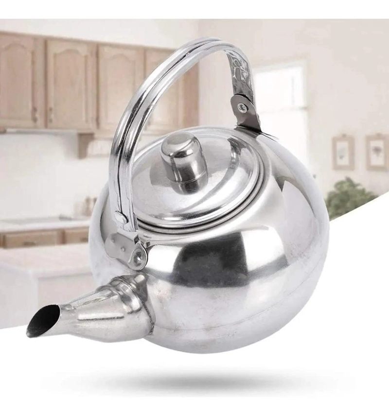 TETERA HERVIDOR DE ACERO INOXIDABLE CON INFUSOR 14 CM - 4