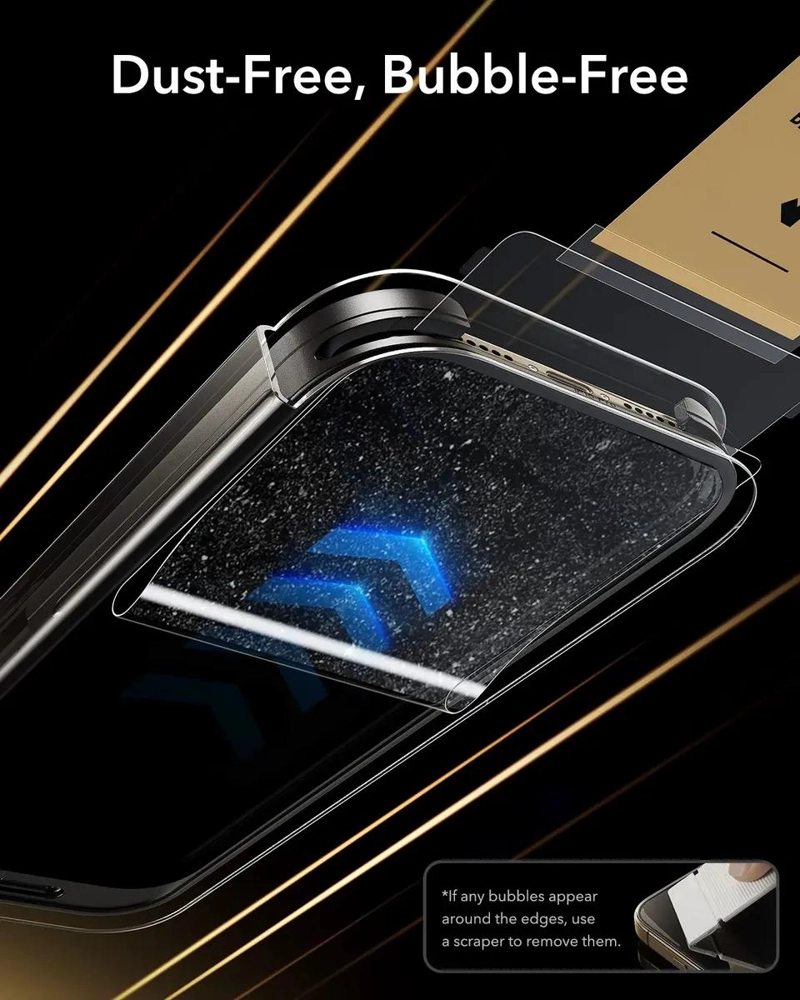 PROTECTOR DE PANTALLA TEMPLADO PARA IPHONE 17 PRO Y PRO MAX - 1