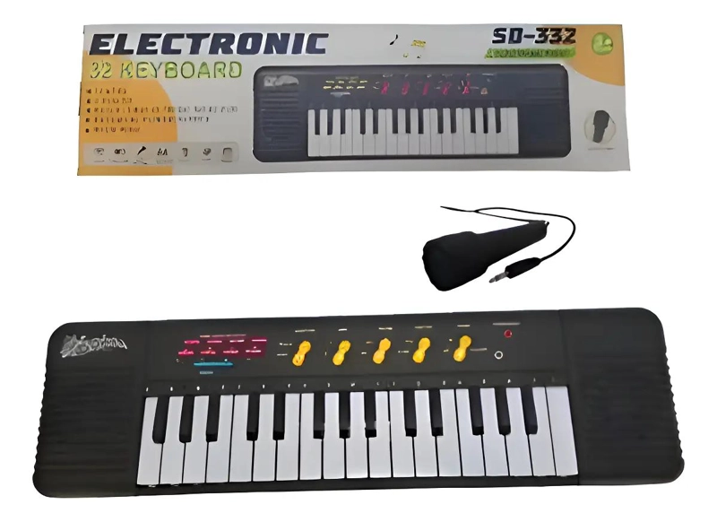 PIANO ELECTRONICO INFANTIL CON MICROFONO Y 32 TECLAS - 1