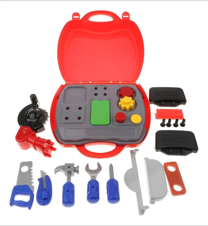 MALETIN DE HERRAMIENTAS DE JUGUETE PARA CONSTRUCCION INFANTIL - 2