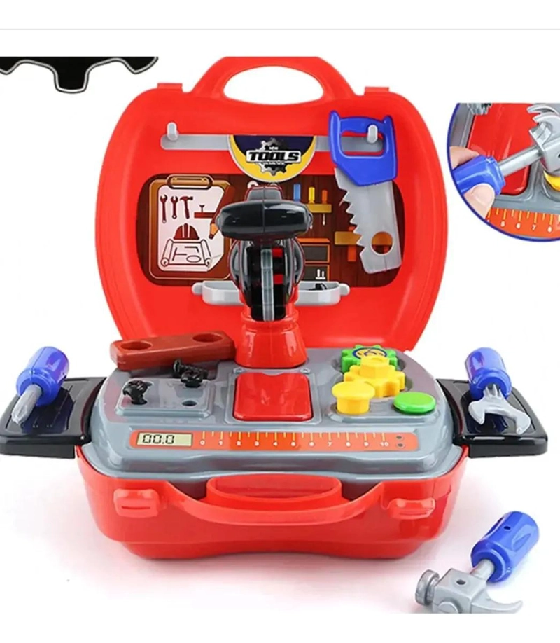 MALETIN DE HERRAMIENTAS DE JUGUETE PARA CONSTRUCCION INFANTIL - 4