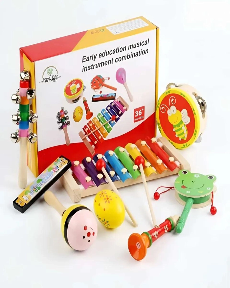 SET DE INSTRUMENTOS MUSICALES INFANTILES PARA APRENDIZAJE MUSICAL - 3