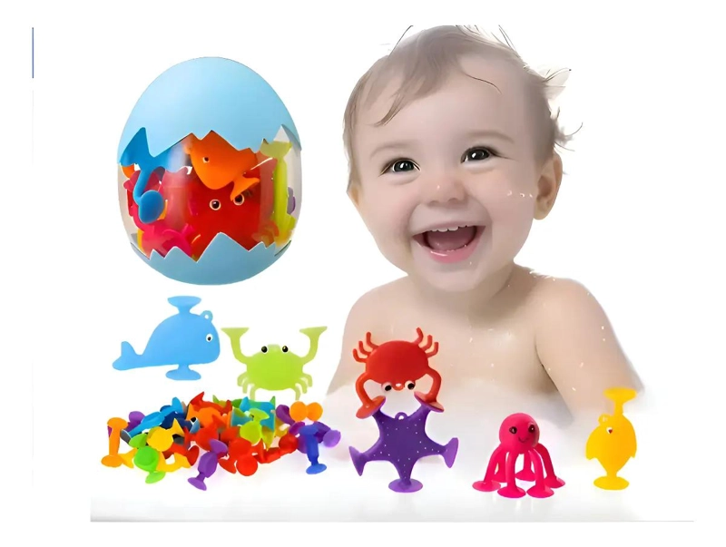 JUGUETES DE CONSTRUCCION CON VENTOSA PARA NIÑOS - 1