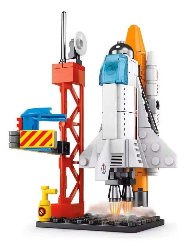BLOQUES DE CONSTRUCCION NAVE ESPACIAL PARA NIÑOS CON 107 PIEZAS - 1