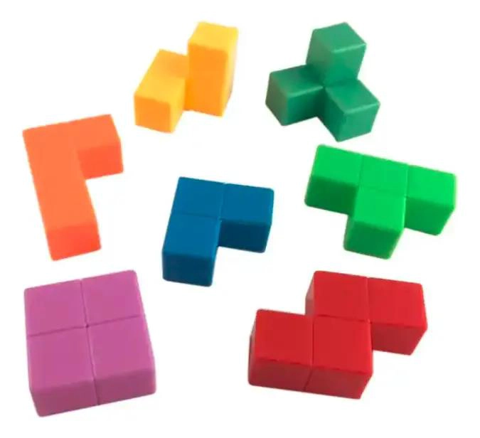 CUBO DE BLOQUES DE CONSTRUCCION PARA NIÑOS EN SILICONA - 3