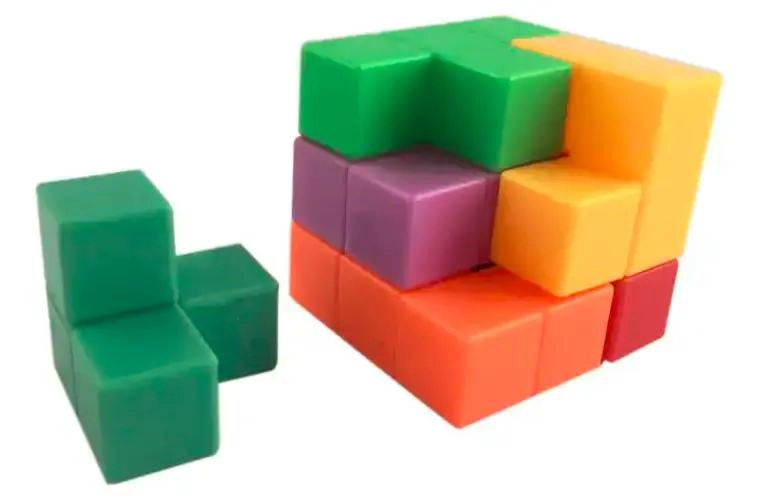 CUBO DE BLOQUES DE CONSTRUCCION PARA NIÑOS EN SILICONA - 4