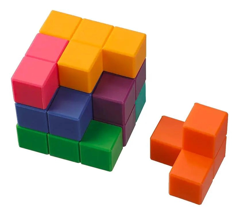 CUBO DE BLOQUES DE CONSTRUCCION PARA NIÑOS EN SILICONA - 5