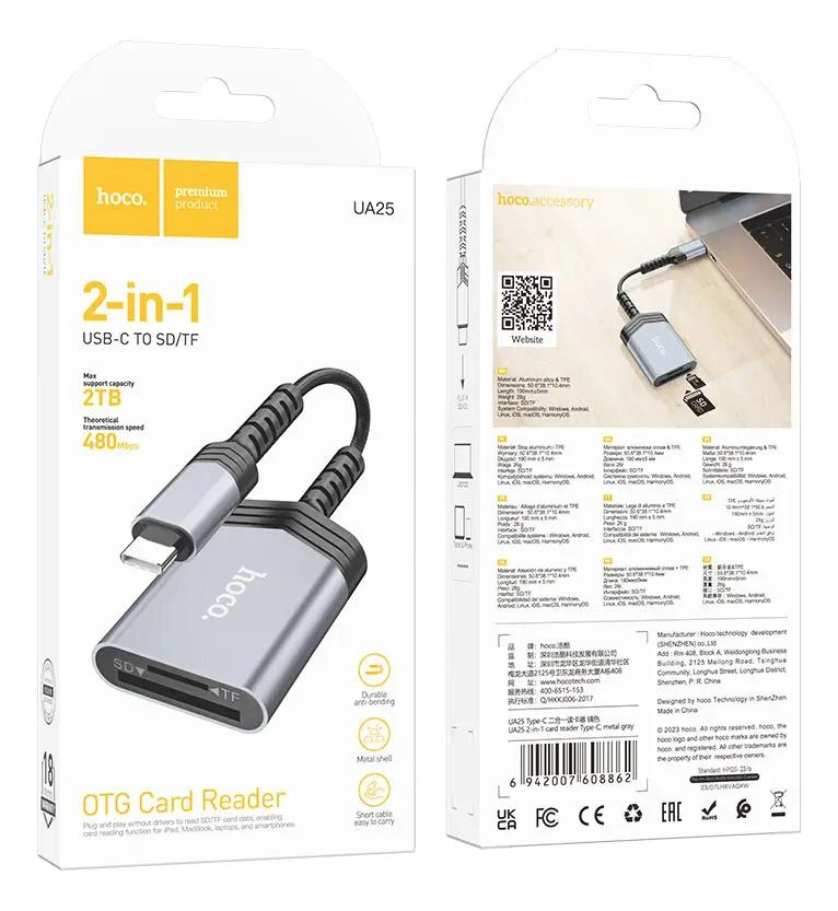 LECTOR DE TARJETAS SD Y MICROSD TIPO C CON ALTA VELOCIDAD - 6