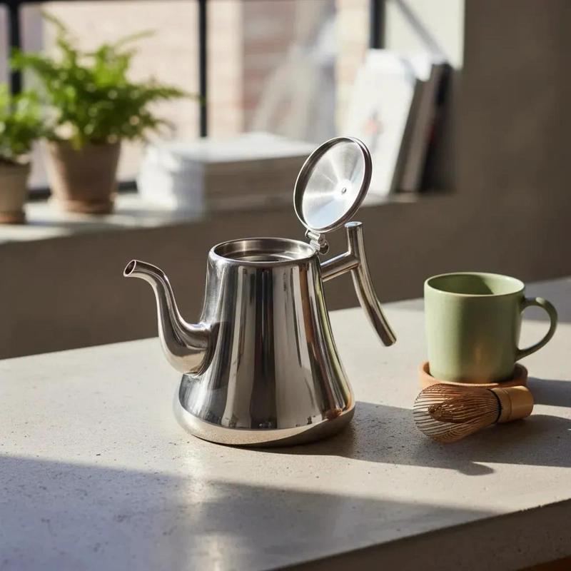 TETERA INFUSOR DE TE  DE ACERO INOXIDABLE 1.5L CON FILTRO - 3